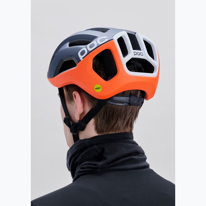 Cyklistická helma POC Ventral Air Mips apatite navy matt/orange matt/hydrogen white matt 7