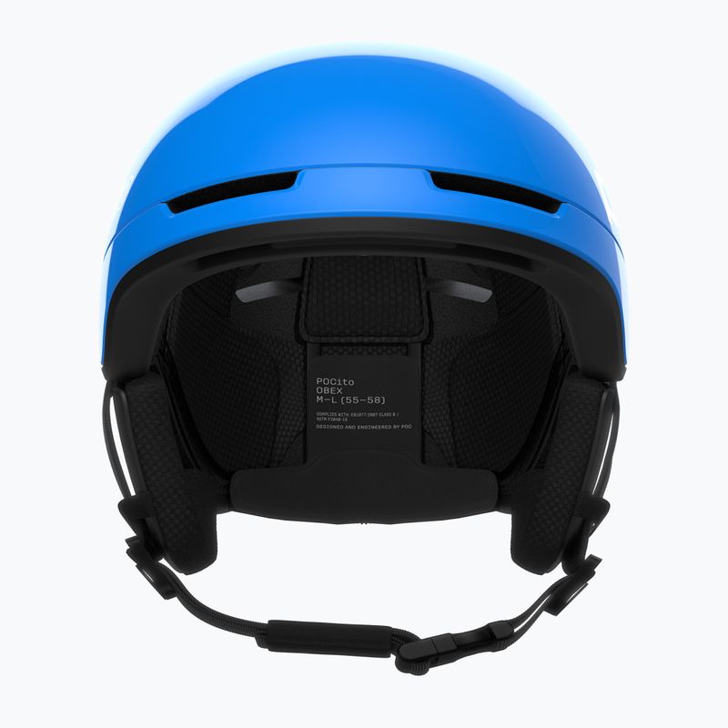 Dětská lyžařská helma POC Pocito Obex MIPS Jr fluorescent blue 3