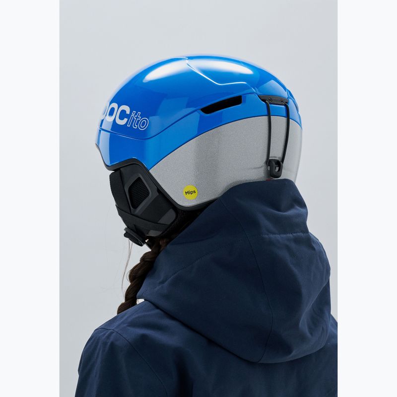 Dětská lyžařská helma POC Pocito Obex MIPS Jr fluorescent blue 8