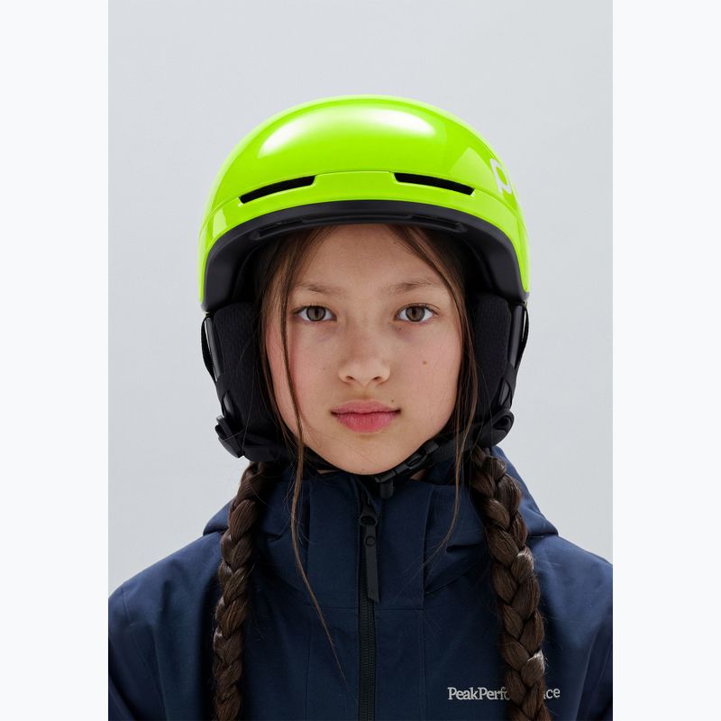 Dětská lyžařská helma POC Pocito Obex MIPS Jr fluorescent yellow/green 6