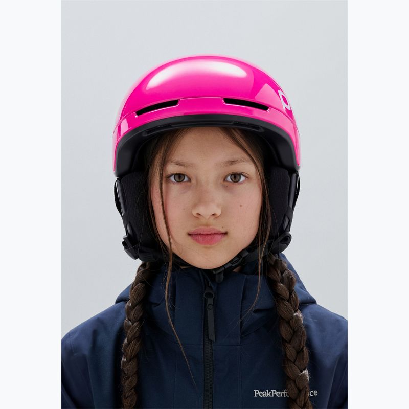 Dětská lyžařská helma POC Pocito Obex MIPS Jr fluorescent pink 6