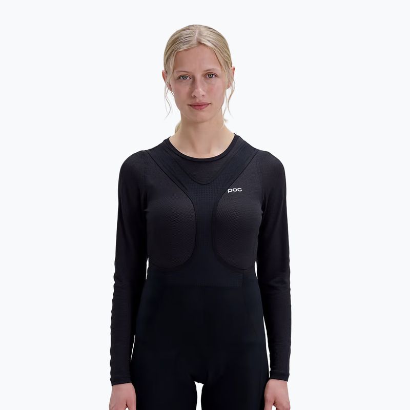 Dámské cyklistické tričko Longsleeve POC Layer Mid Jersey uranium black 3