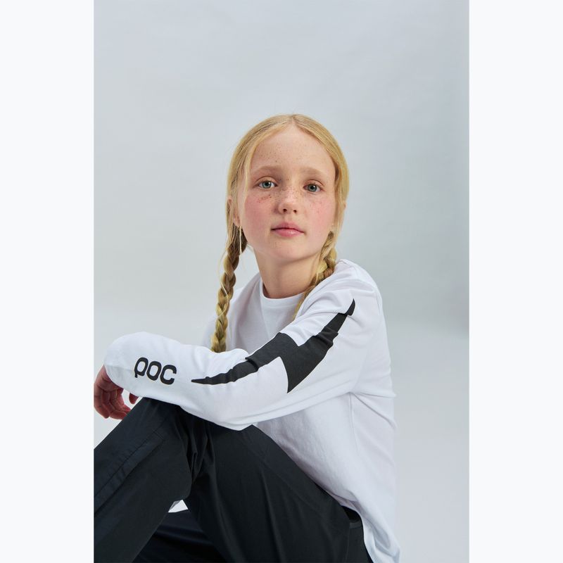 Dětské tričko Longsleeve POC Tee Jr hydrogen white 3