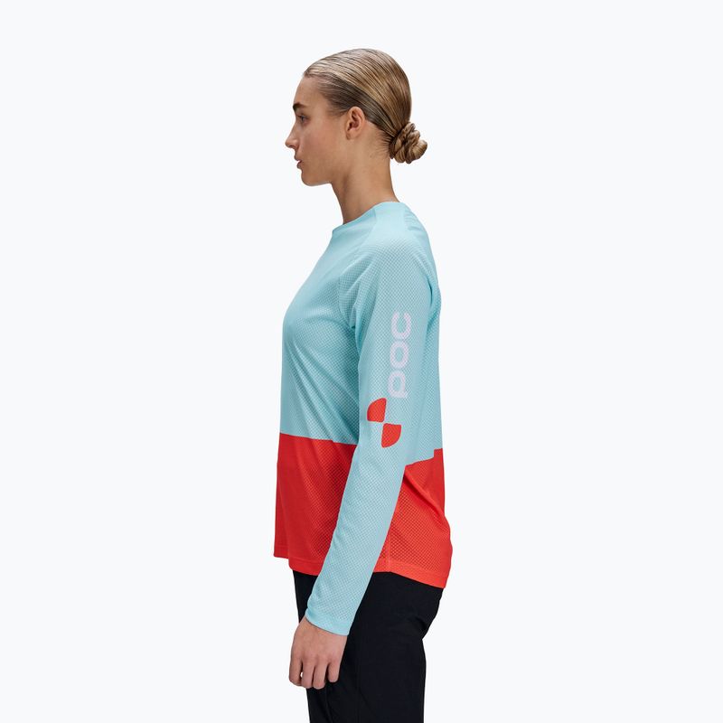 Dámské cyklistické tričko Longsleeve POC Motion Air lazurite blue/carnelian range 3