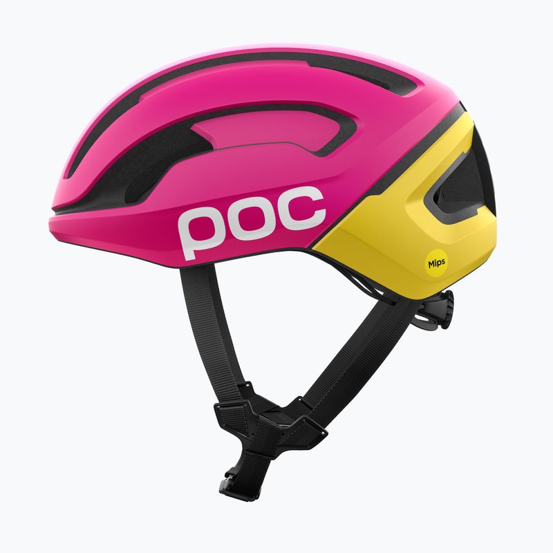 Cyklistická helma POC Omne Air MIPS rhos red matt/citrine yellow matt 2