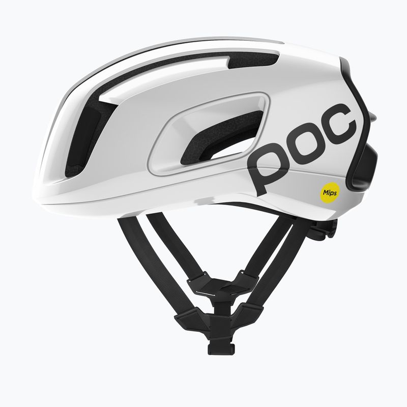 Cyklistická helma POC Cytal hydrogen white/uraniumb black matt with logo 2