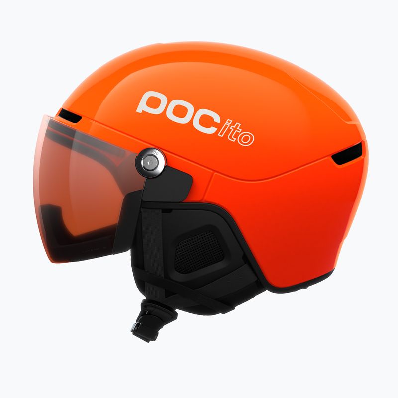 Dětská lyžařská helma POC POCito Obex Visor S2 Jr fluo orange/clarity pocito/partly sunny/lt orange 2