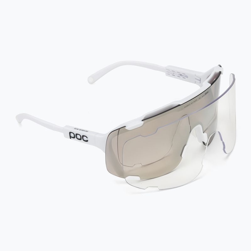 Sluneční brýle POC Devour Mid hydrogen white/clarity road/sunny silver