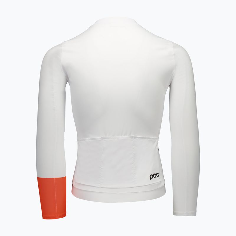 Pánské cyklistické tričko Longsleeve POC Cadence Jersey hydrogen white 2