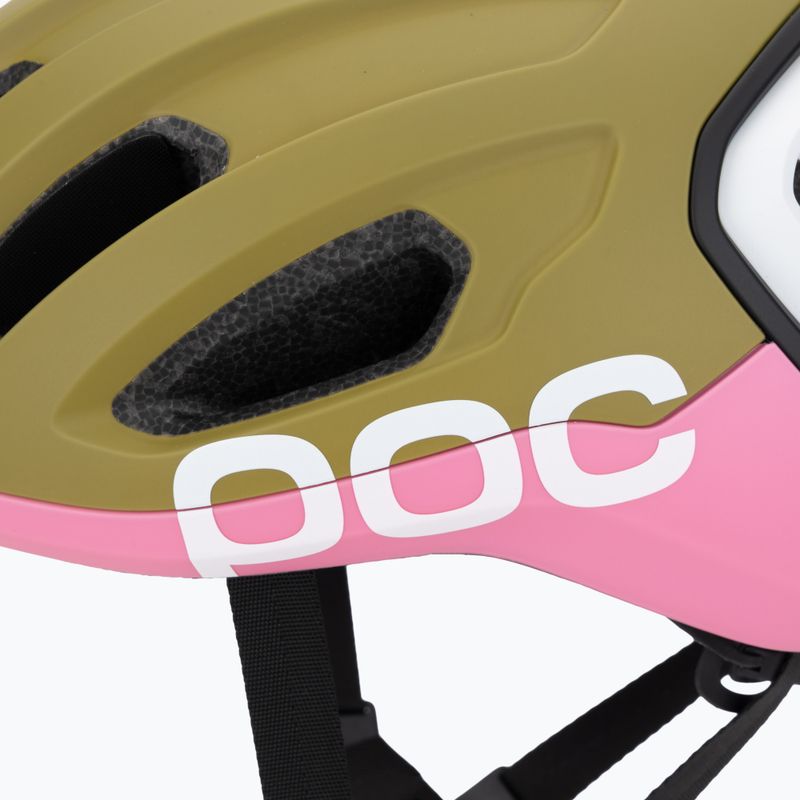 Cyklistická helma POC Amidal olivine green matt/thulite pink matt 7