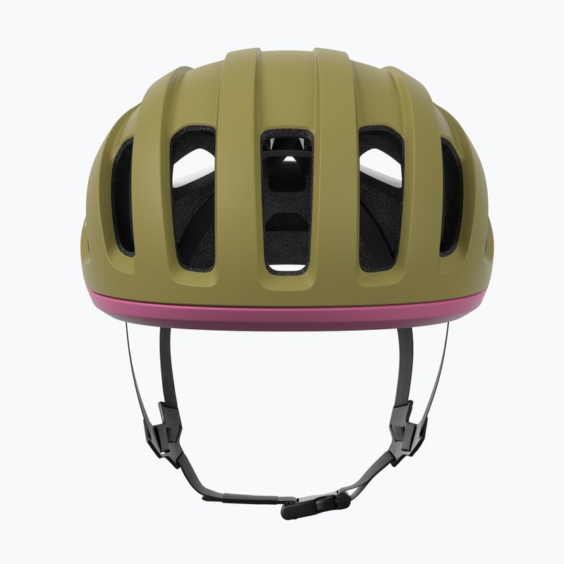 Cyklistická helma POC Amidal olivine green matt/thulite pink matt 3
