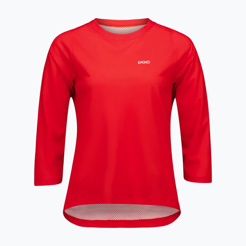 Dámský cyklistický dres POC Motion Air Jersey 3/4 prismane red 3