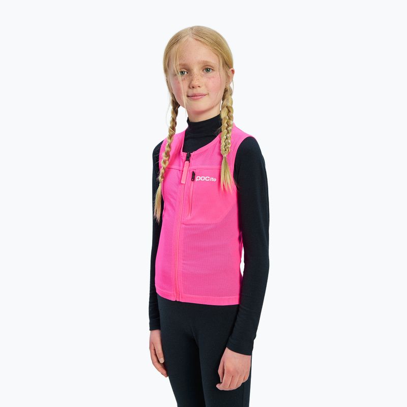 Dětská ochranná vesta POC Pocito VPD Air Vest Jr fluorescent pink 5