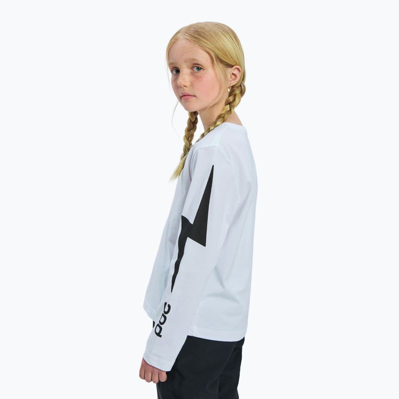 Dětské tričko Longsleeve POC Tee Jr blixten white 5