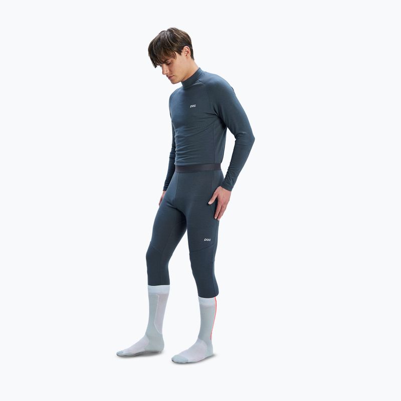 Pánská termoakční mikina POC Layer Merino Mock Neck Jersey sylvanite grey 2