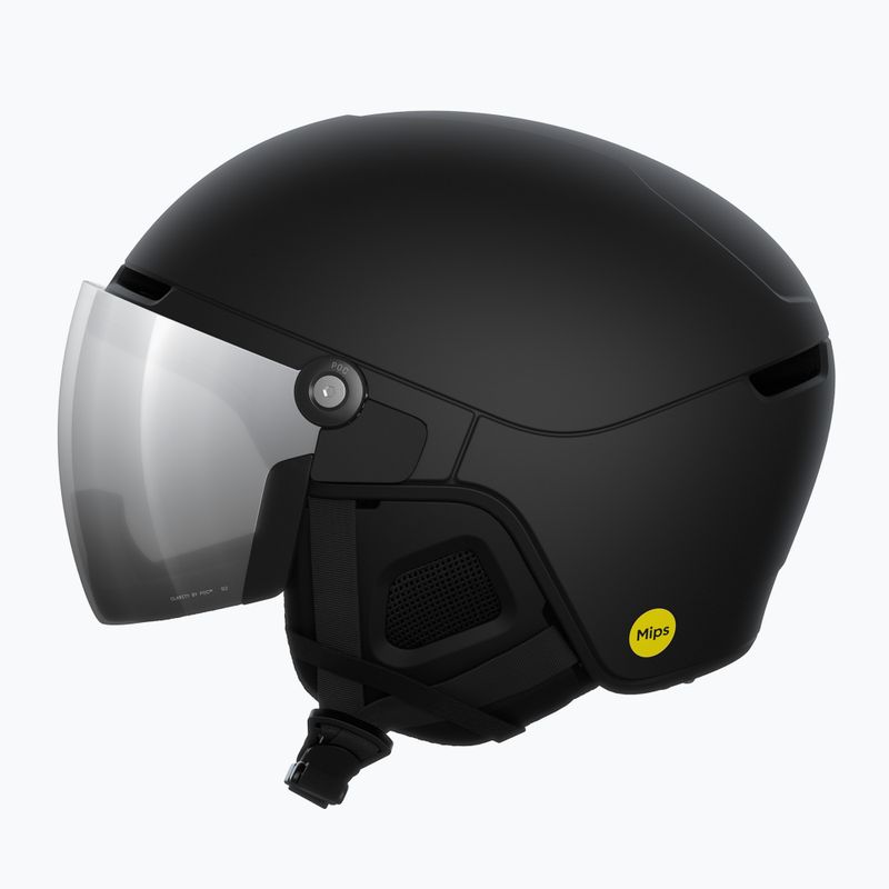 Lyžařská helma POC Obex Visor uranium black matt/clarity u/partly sunny/silver 2