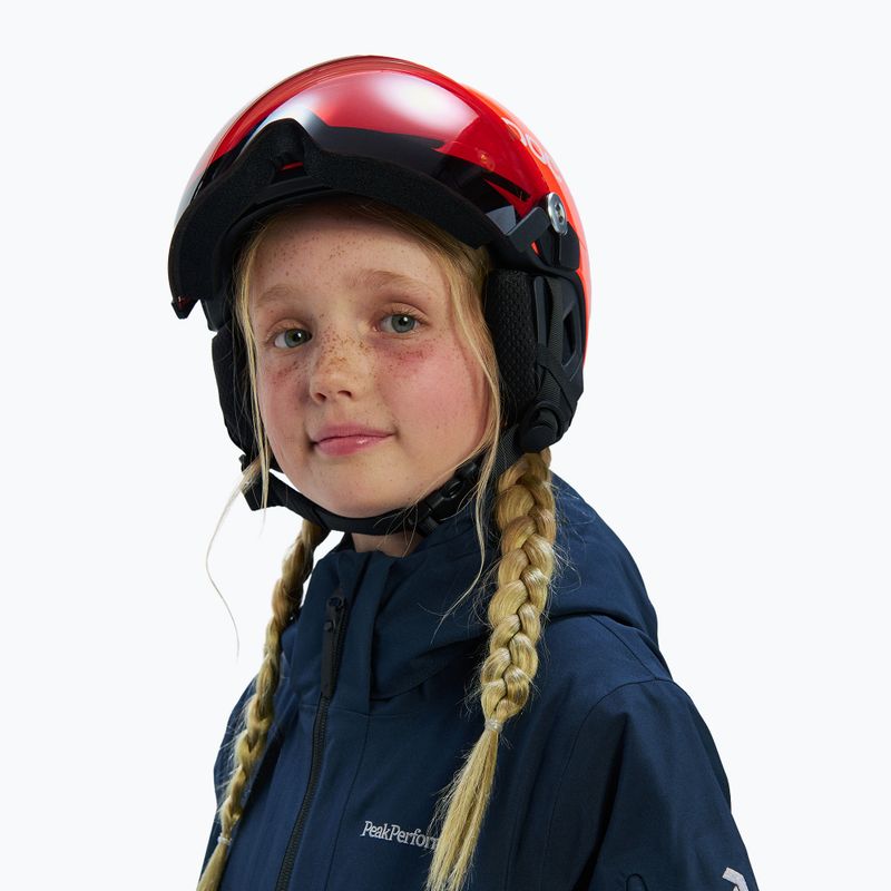 Dětská lyžařská helma POC POCito Obex Visor S2 Jr fluorescent orange 5
