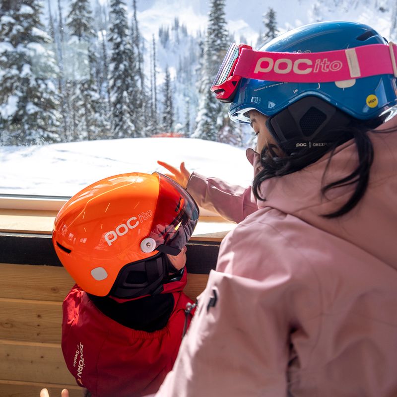Dětská lyžařská helma POC POCito Obex Visor S2 Jr fluorescent orange 13