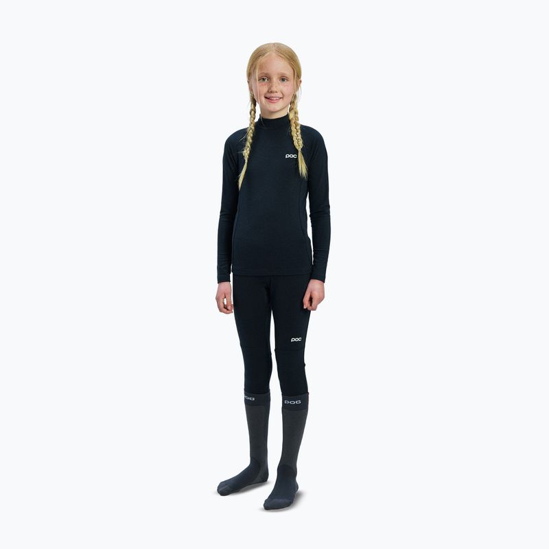 Dětská termo mikina POC Layer Merino Mock Neck Jersey Jr uranium black 2