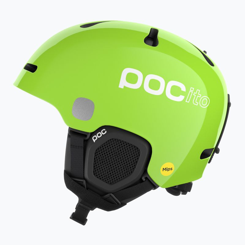 Dětská lyžařská helma POC POCito Fornix MIPS fluorescent yellow/green 2