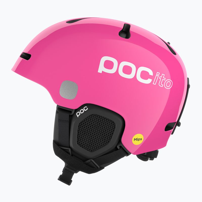 Dětská lyžařská helma POC POCito Fornix MIPS fluorescent pink 2