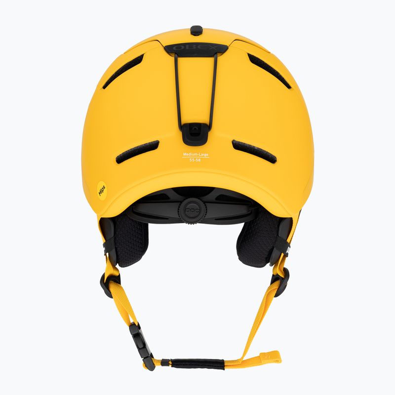 Lyžařská helma POC Obex MIPS sulphite yellow matt 3