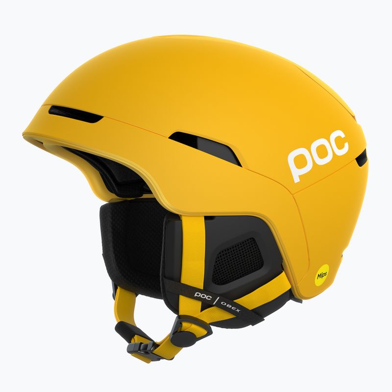 Lyžařská helma POC Obex MIPS sulphite yellow matt 6