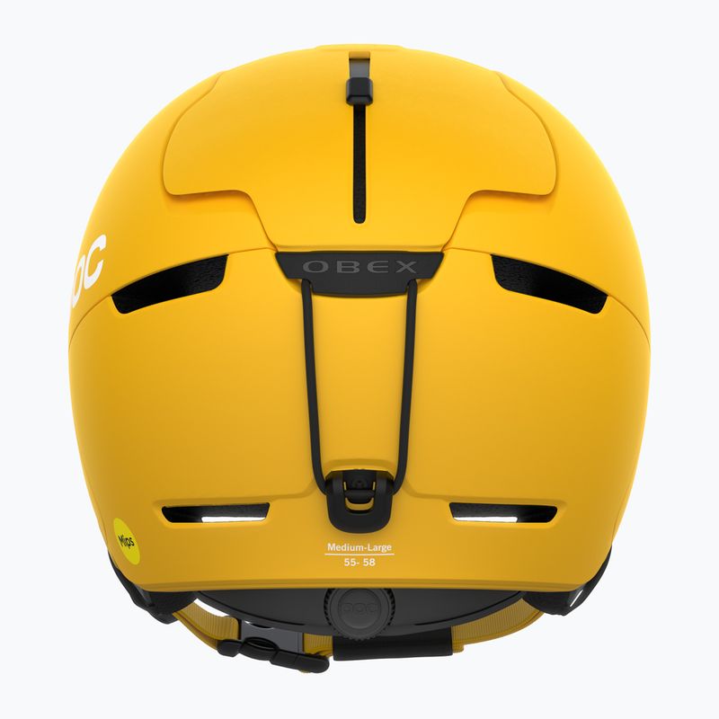 Lyžařská helma POC Obex MIPS sulphite yellow matt 9