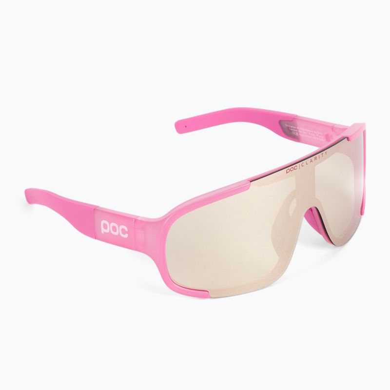 Brýle na kolo POC Aspire actinium pink translucent/clarity trail silver