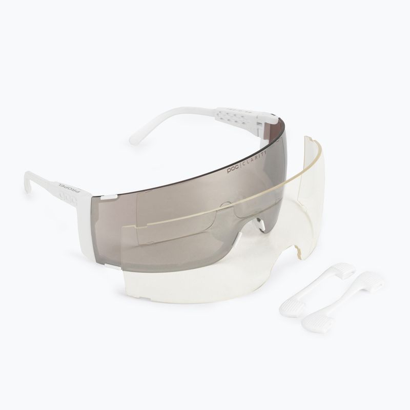 Brýle na kolo POC Propel hydrogen white/clarity road silver