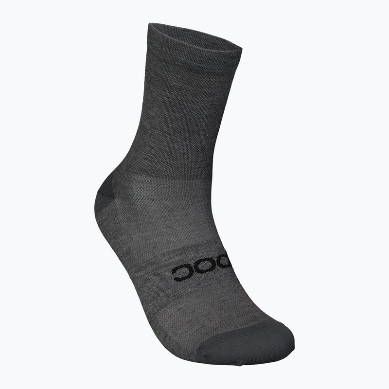 Cyklistické ponožky POC Zephyr Merino Mid sylvanite grey melange