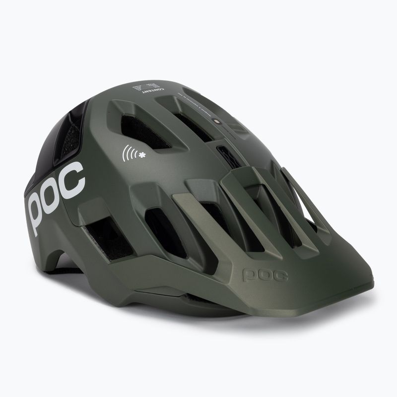Cyklistická přilba POC Kortal Race MIPS epidote green/uranium black metallic/matt