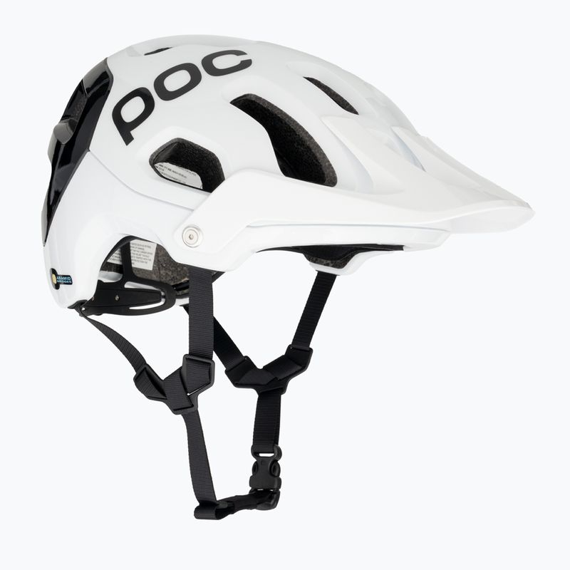 Cyklistická přilba MTB  POC Tectal Race MIPS hydrogen white/uranium black