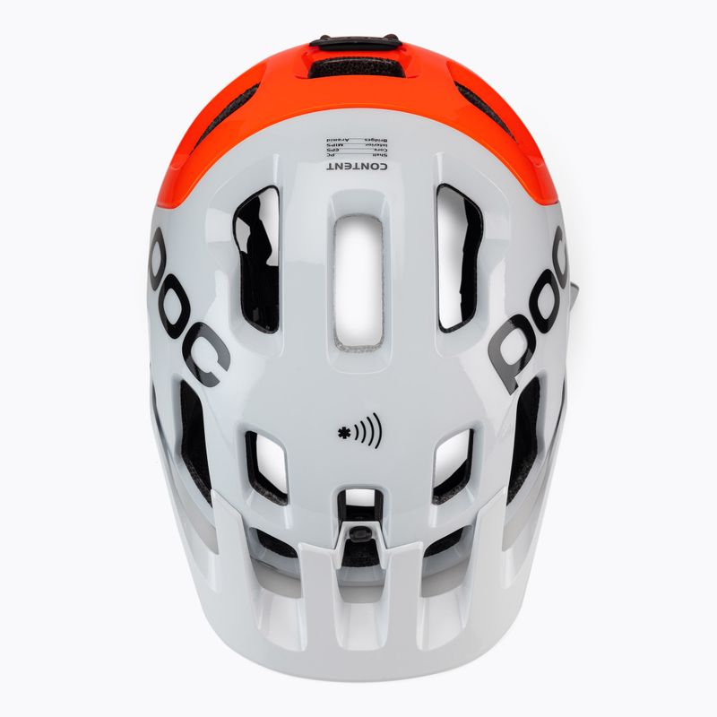 Cyklistická přilba POC Tectal Race MIPS NFC hydrogen white/fluorescent orange avip 6