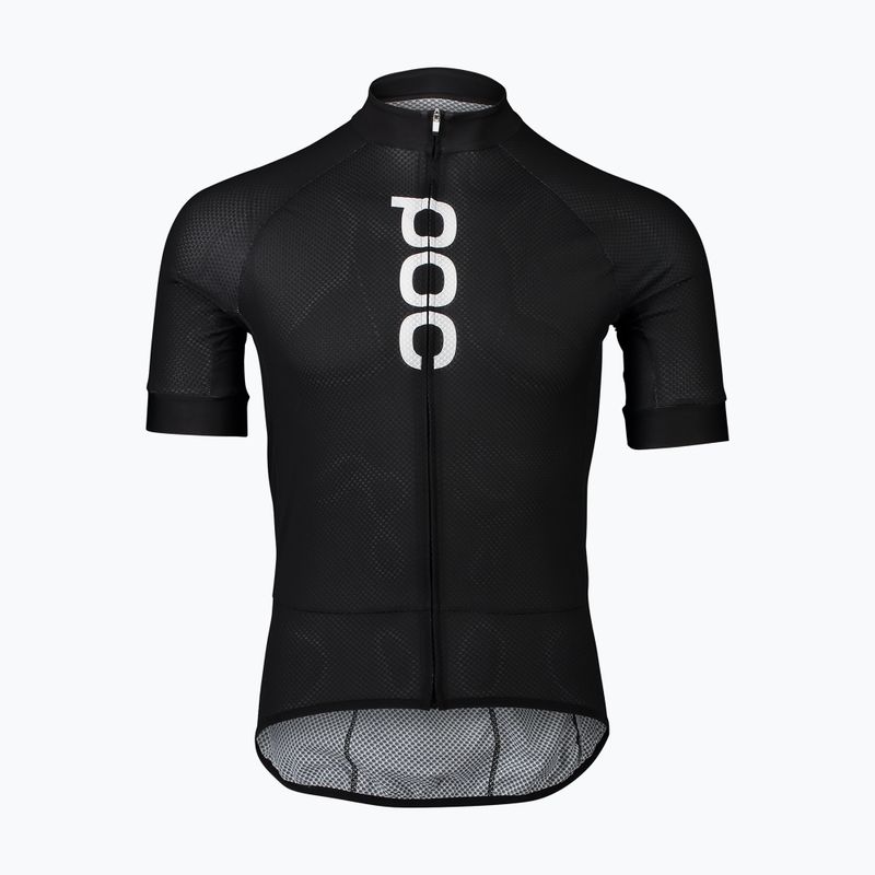 Pánský cyklistický dres POC Essential Road Logo uranium black 5