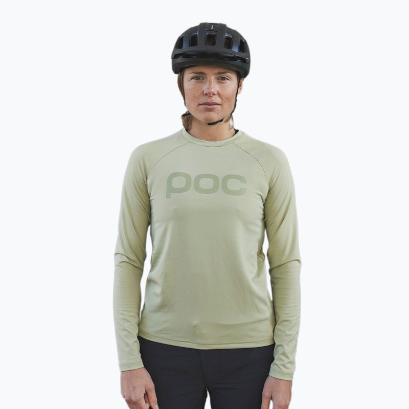Dámské cyklistické oblečení s dlouhým rukávem POC Reform Enduro Jersey prehnite green