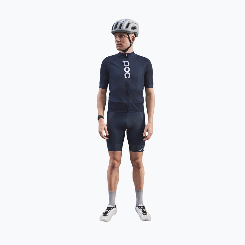 Pánský cyklistický dres POC Essential Road Logo turmaline navy