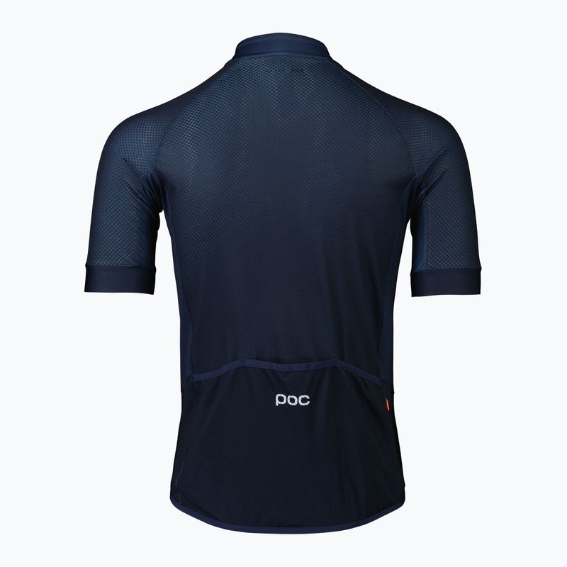 Pánský cyklistický dres POC Essential Road Logo turmaline navy 7