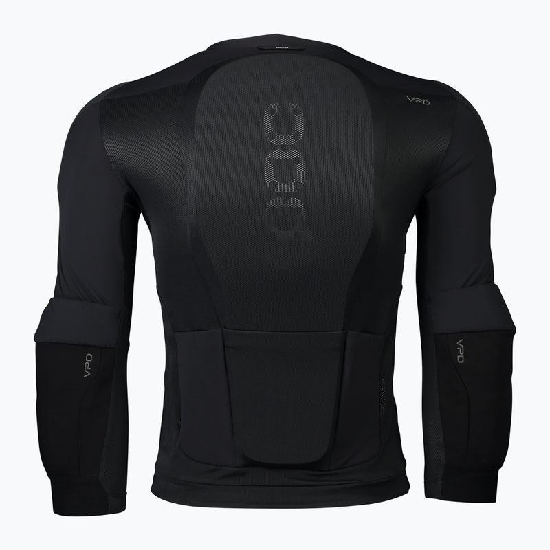 Pánský cyklistický dres  s chrániči Longsleeve   POC Oseus VPD LS uranium black 2