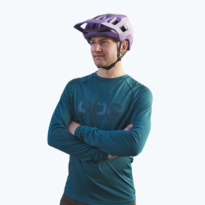 Pánské cyklistické oblečení s dlouhým rukávem POC Reform Enduro Jersey dioptase blue