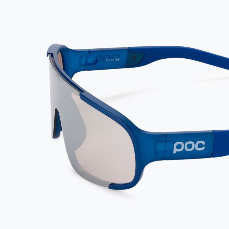 Brýle na kolo POC Aspire opal blue translucent/clarity trail silver 5