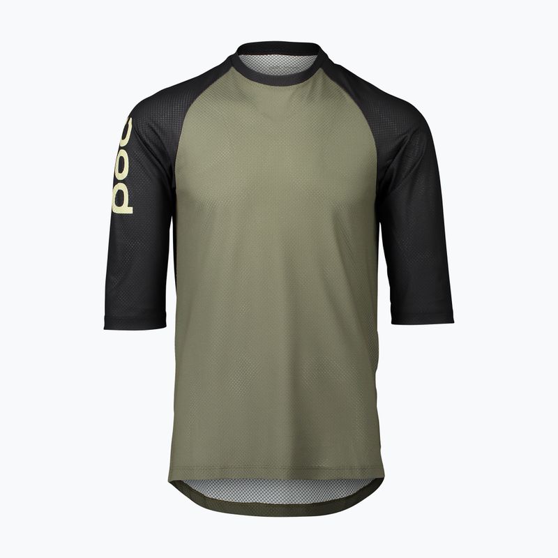 Pánský cyklistický dres POC MTB Pure 3/4 epidote green/uranium black