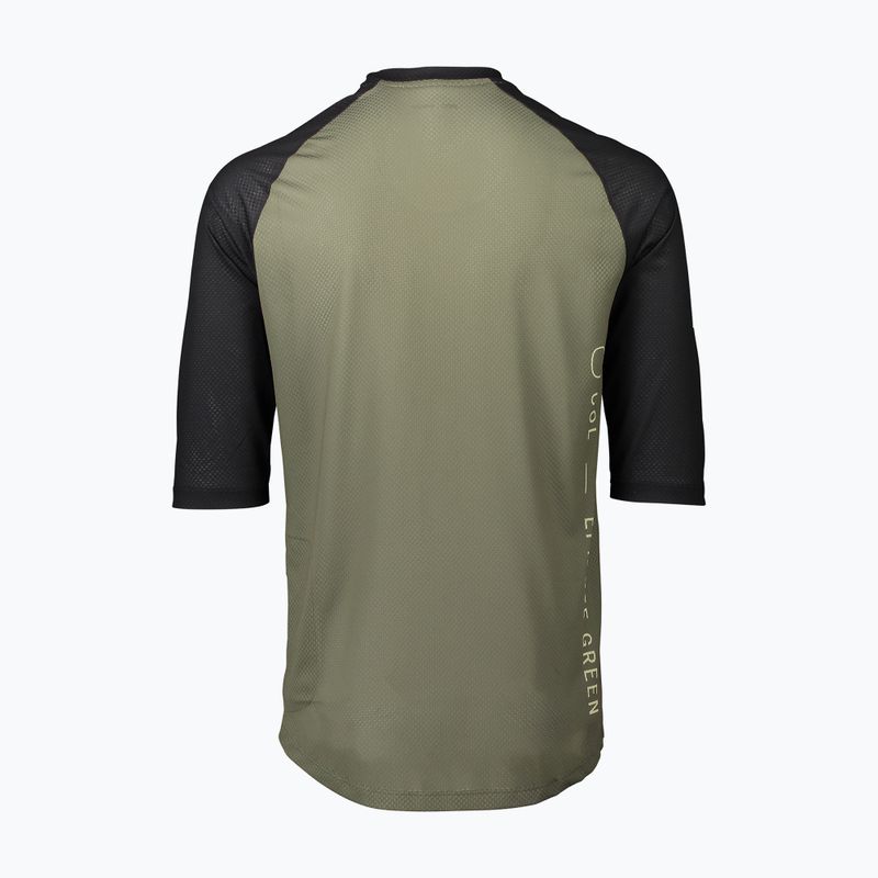Pánský cyklistický dres POC MTB Pure 3/4 epidote green/uranium black 2