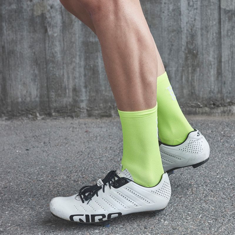 Cyklistické ponožky POC Fluo Sock Mid fluorescenční žlutá/zelená 7