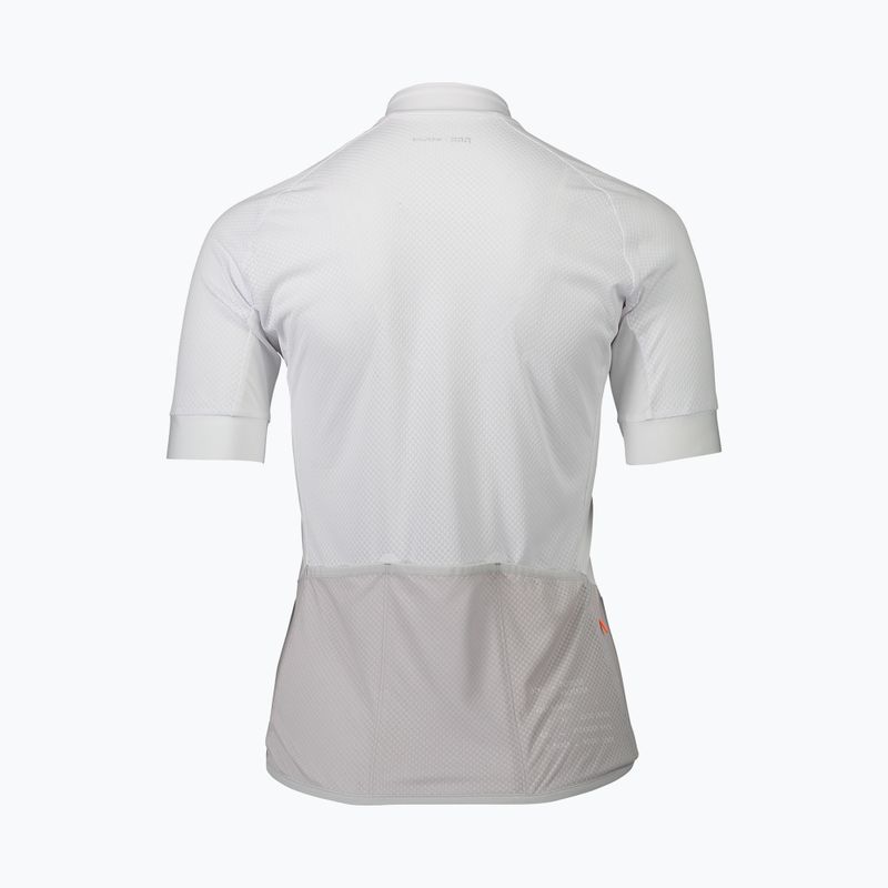 Dámský cyklistický dres POC Essential Road Logo hydrogen white/granite grey 6