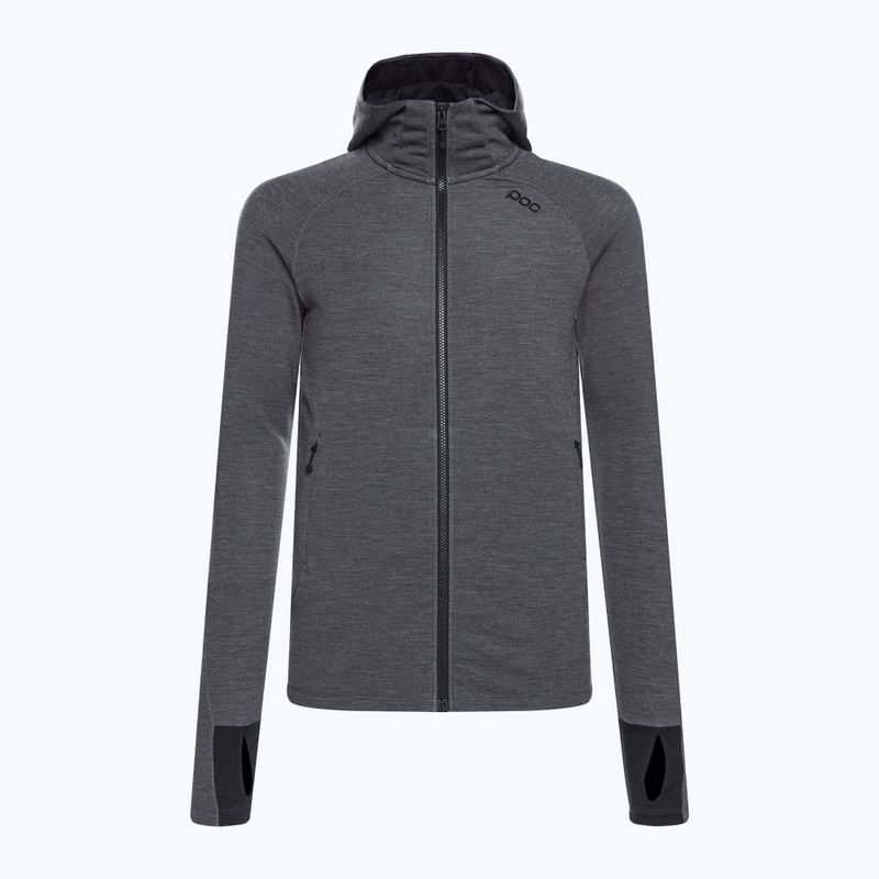 Pánská trekingová mikina POC Merino Zip Hood sylvanite grey melange