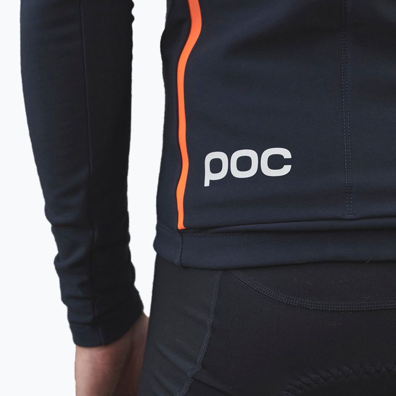 Pánské cyklistické oblečení s dlouhým rukávem POC Radiant Jersey navy black 3