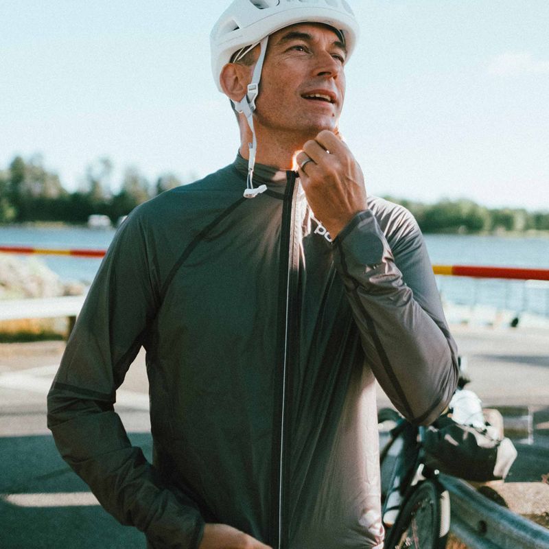 Pánská cyklistická bunda POC The Supreme Rain sylvanite grey 10