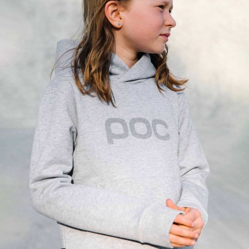 Dětská trekingová mikina POC 61609 Hood grey/melange 3