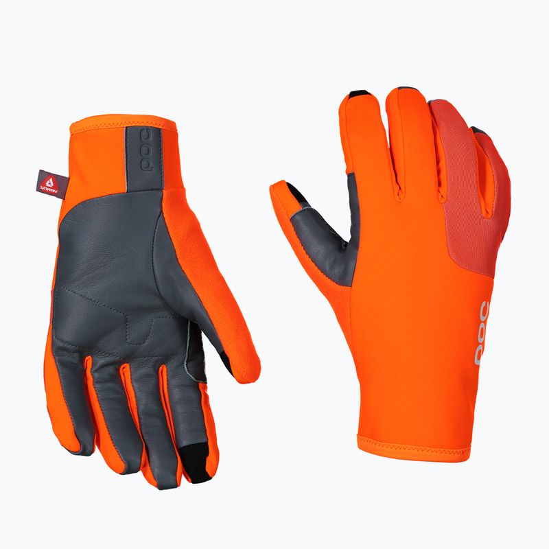 Cyklistické rukavice POC Thermal zink orange